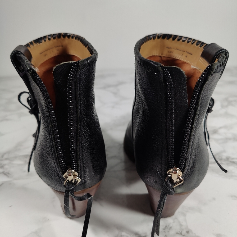 Jack Rogers Greer Black Leather Booties Size 7.5 - Picture 10 of 13